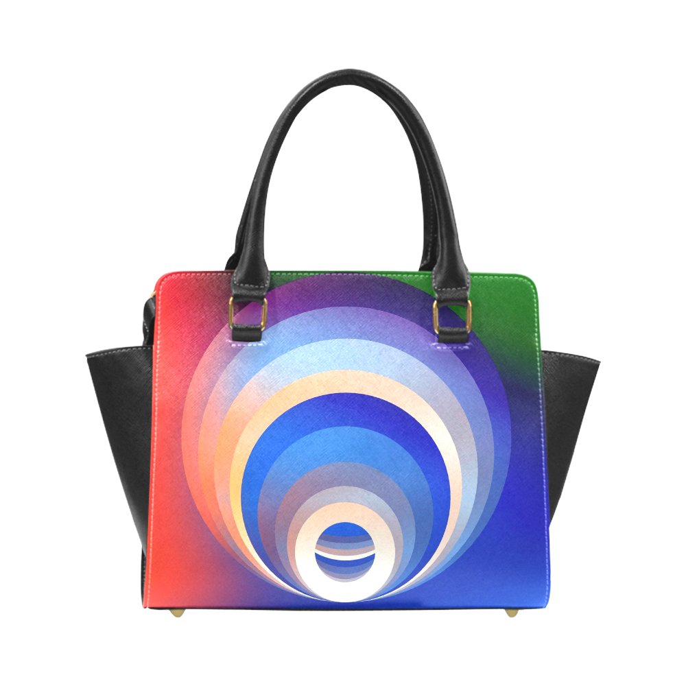 Colors and Emotions 2 by FeelGood Rivet Shoulder Handbag (Model 1645)
