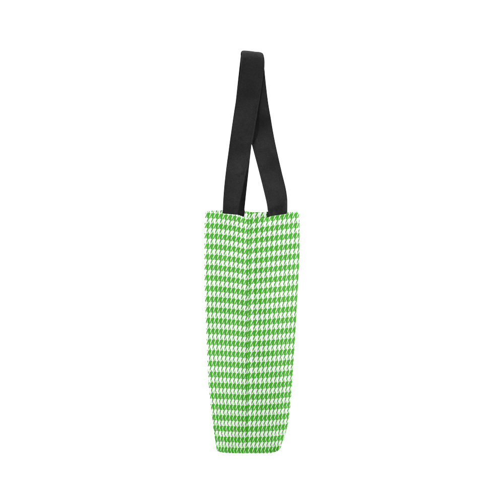 Friendly Houndstooth Pattern,green by FeelGood Canvas Tote Bag (Model 1657)