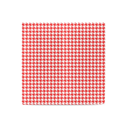 Friendly Houndstooth Pattern,red by FeelGood Women's Leather Wallet (Model 1611)