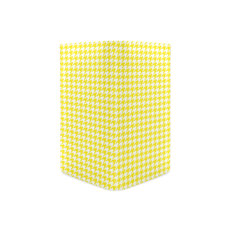 Friendly Houndstooth Pattern,yellow by FeelGood Women's Leather Wallet (Model 1611)