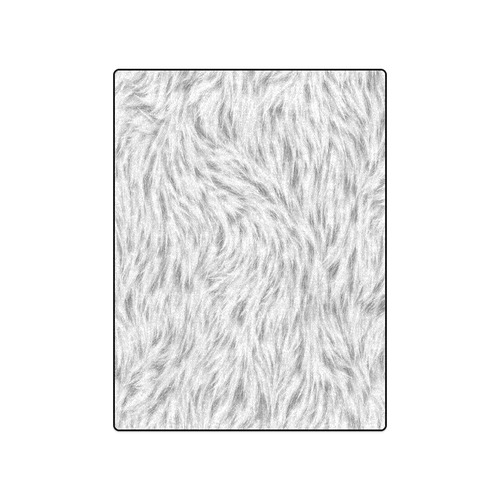 White Fur Blanket 50"x60"