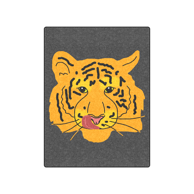 Funny Clever Cunning Wild Tiger Cat Animal Cute Blanket 50"x60"