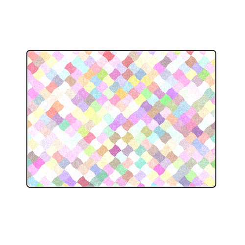 Pastel Mosaic Blanket 58"x80"