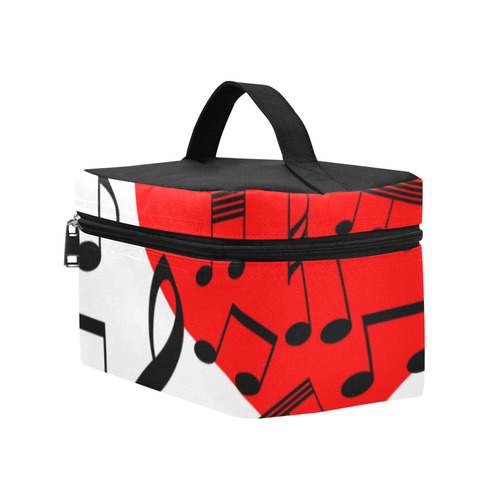 Singing Heart Red Song Black Music Love Romantic Lunch Bag/Large (Model 1658)