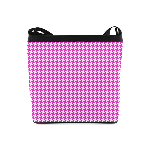 Friendly Houndstooth Pattern,pink by FeelGood Crossbody Bags (Model 1613)