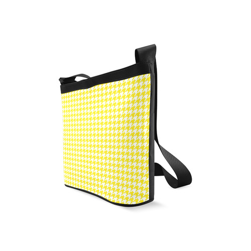 Friendly Houndstooth Pattern,yellow by FeelGood Crossbody Bags (Model 1613)