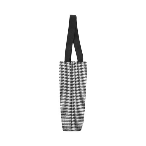 Friendly Houndstooth Pattern,black  by FeelGood Canvas Tote Bag (Model 1657)