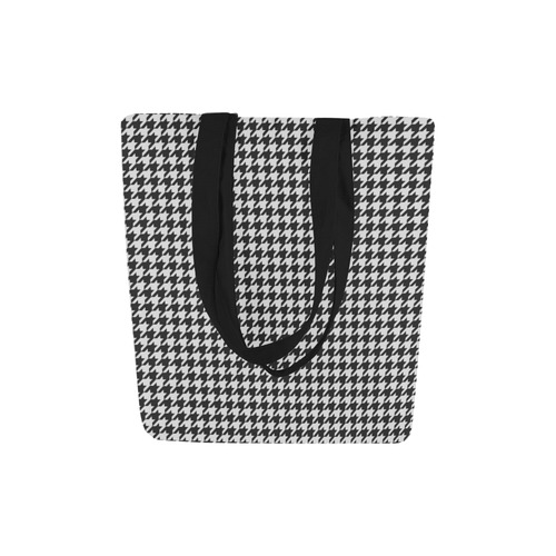 Friendly Houndstooth Pattern,black  by FeelGood Canvas Tote Bag (Model 1657)