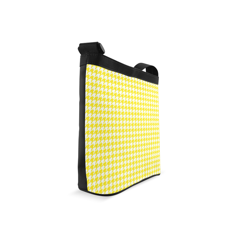 Friendly Houndstooth Pattern,yellow by FeelGood Crossbody Bags (Model 1613)