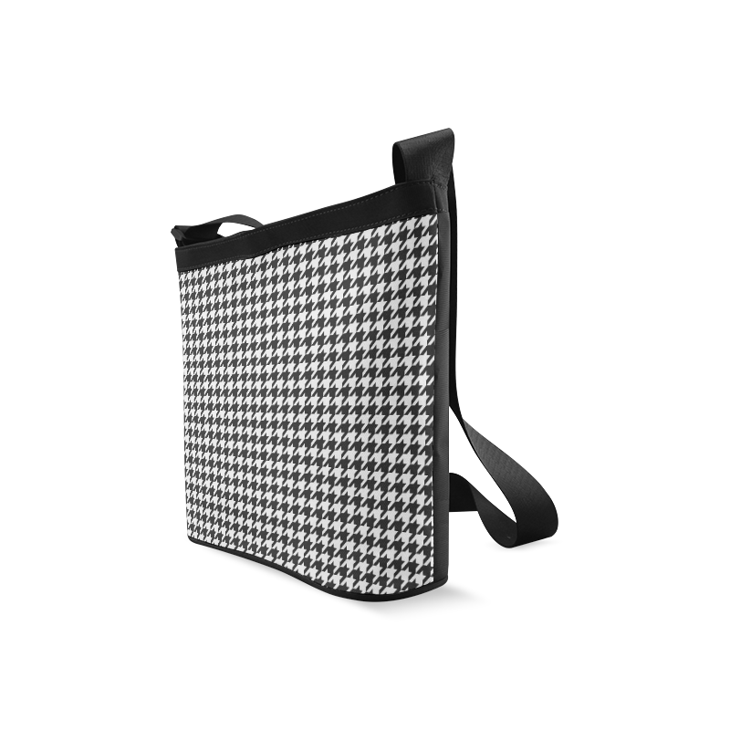 Friendly Houndstooth Pattern,black  by FeelGood Crossbody Bags (Model 1613)
