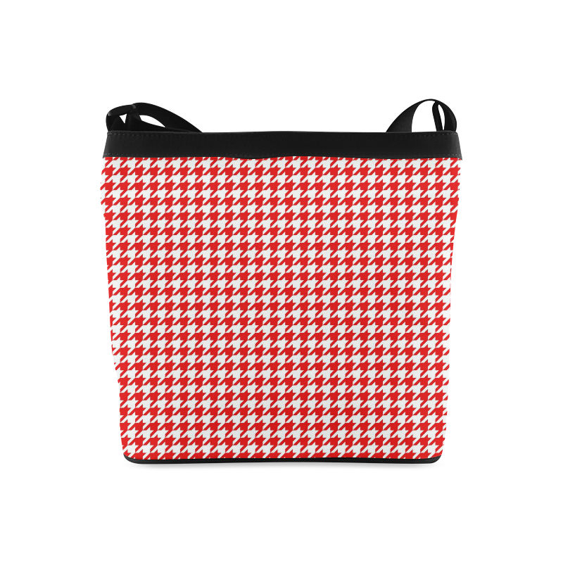 Friendly Houndstooth Pattern,red by FeelGood Crossbody Bags (Model 1613)