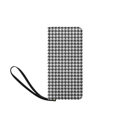 Friendly Houndstooth Pattern,black  by FeelGood Women's Clutch Purse (Model 1637)