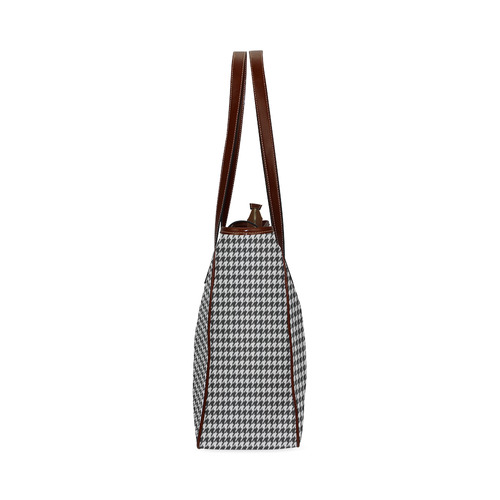 Friendly Houndstooth Pattern,black  by FeelGood Classic Tote Bag (Model 1644)