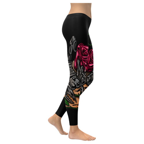 Zodiac - Scorpio Women's Low Rise Leggings (Invisible Stitch) (Model L05)