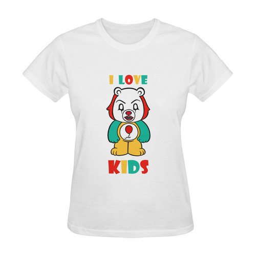 It Bear I Love Kids Sunny Women's T-shirt (Model T05)