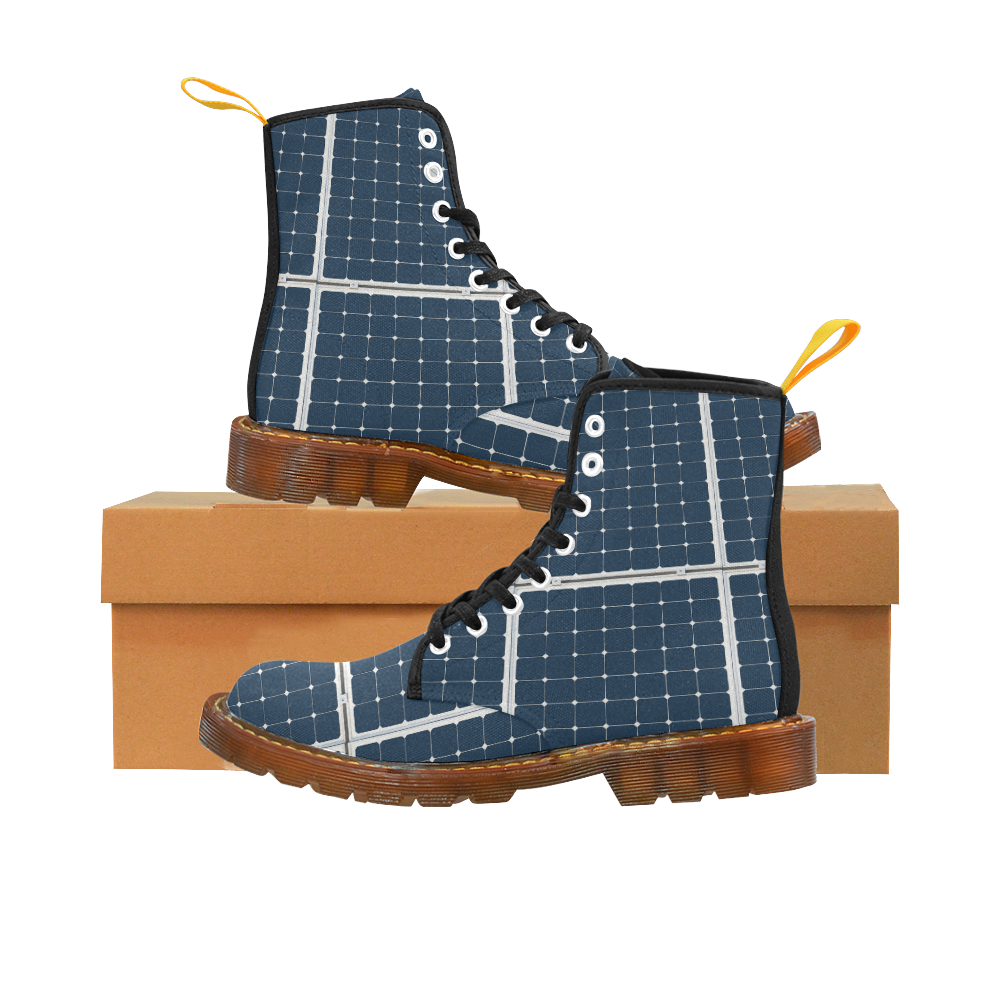 Solar Technology Power Panel Battery Energy Cell Martin Boots For Women Model 1203H