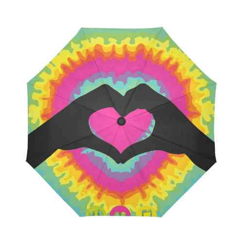 家居Make Love Not War - Hippie style Auto-Foldable Umbrella (Model U04)