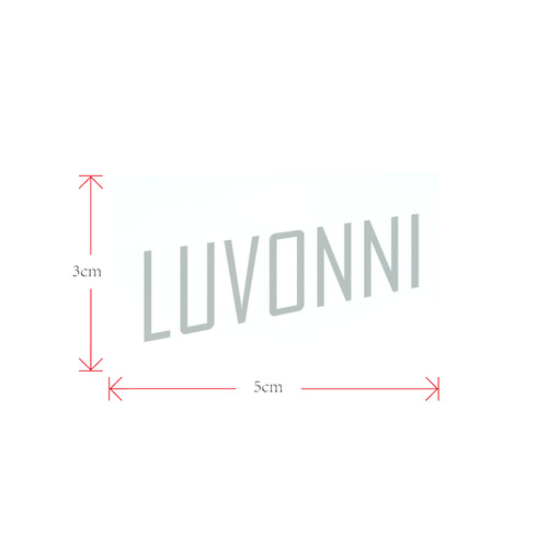 LUVONNI Private Brand Tag on Shoes Tongue  (5cm X 3cm)