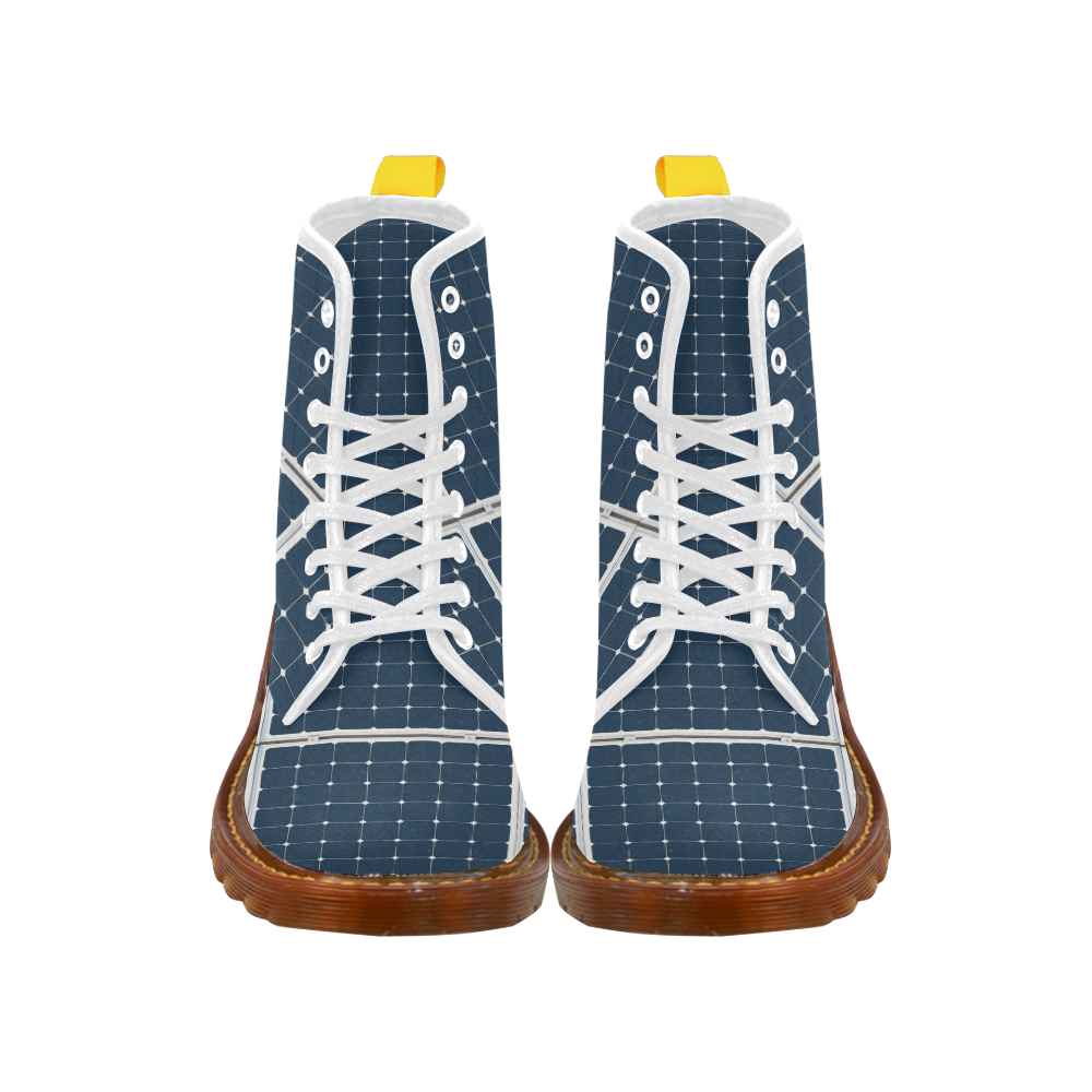 Solar Technology Power Panel Battery Energy Cell Martin Boots For Men Model 1203H
