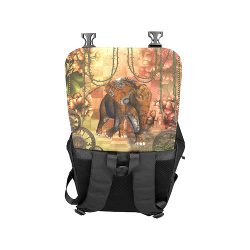 Steampunk, awesome steampunk elephant Casual Shoulders Backpack (Model 1623)