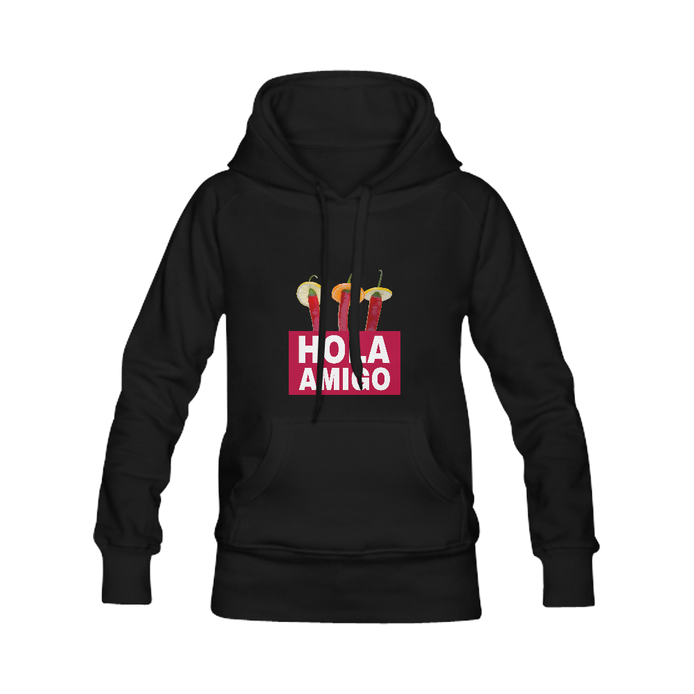 Hola Amigo Three Red Chili Peppers Friend Funny Men's Classic Hoodie (Remake) (Model H10)