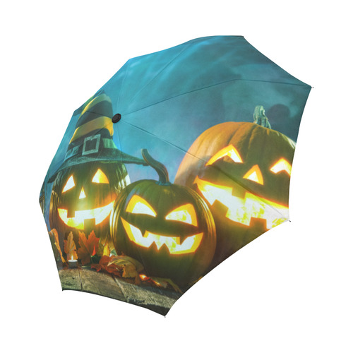 家居Halloween pumpkin Auto-Foldable Umbrella (Model U04)
