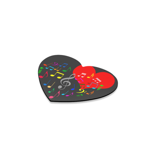Singing Heart Red Song Color Music Love Romantic Heart Coaster
