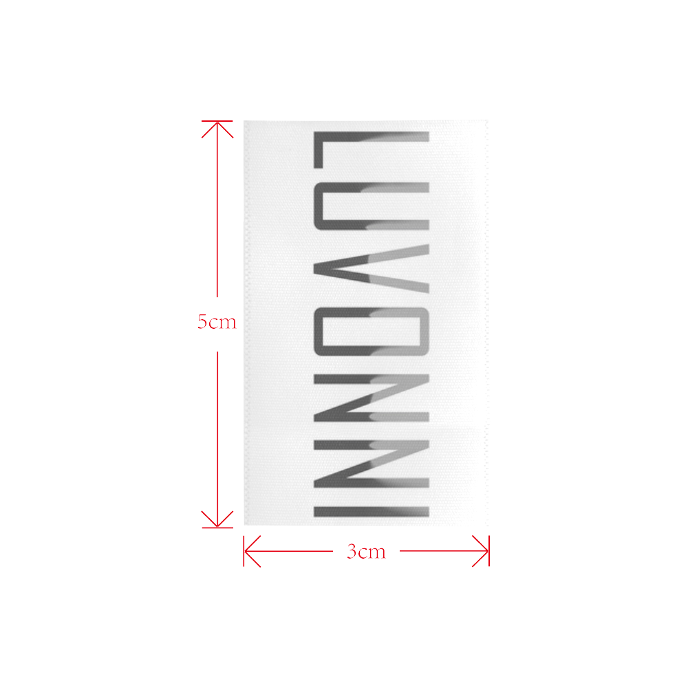 LUVONNI by Design Private Brand Tag on Shoes Inner (3cm X 5cm)