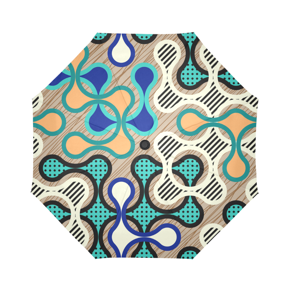 家居Geometric pattern Auto-Foldable Umbrella (Model U04)