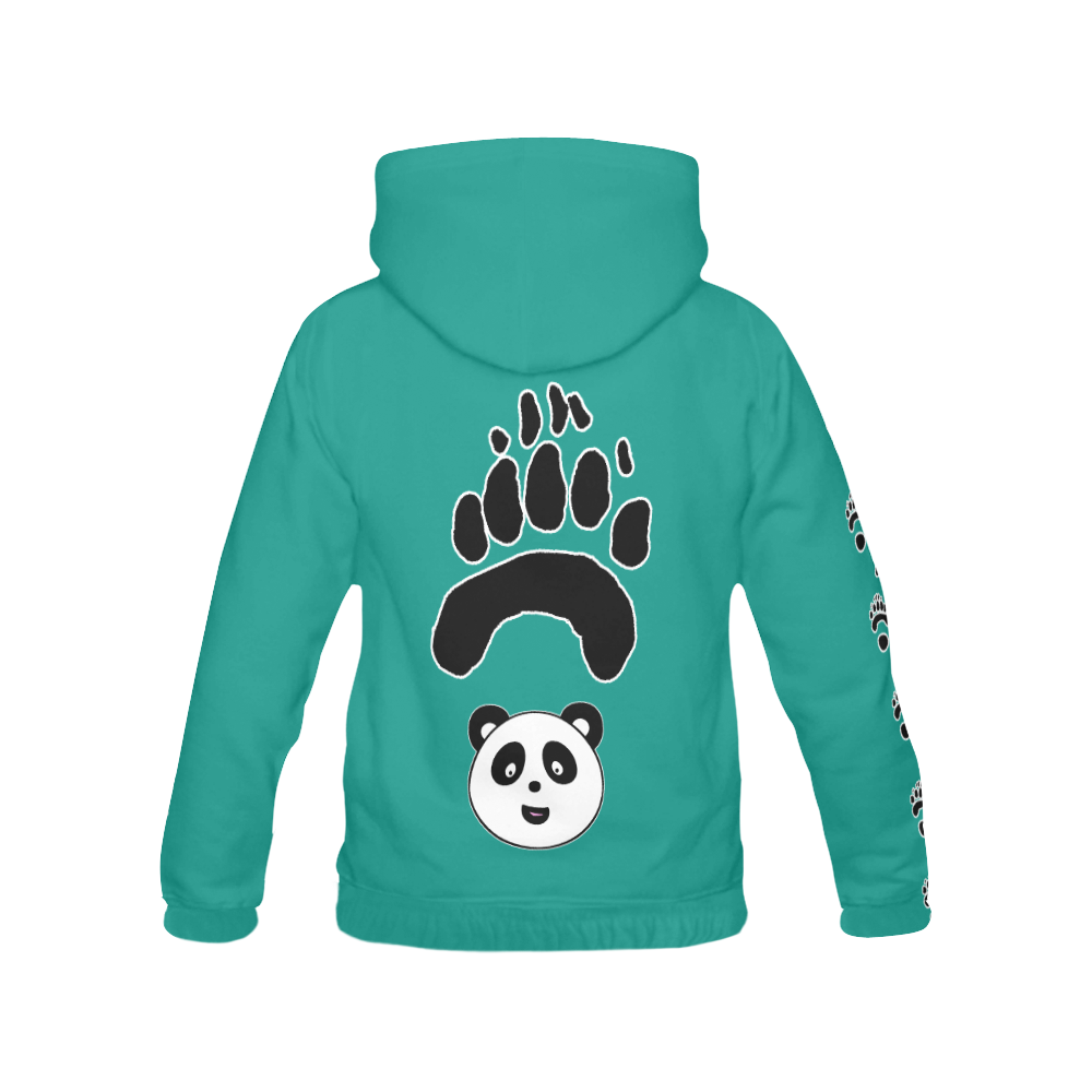 Panda Paw 2 All Over Print Hoodie for Women (USA Size) (Model H13)