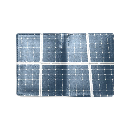 Solar Technology Power Panel Battery Energy Cell Men's Leather Wallet (Model 1612)