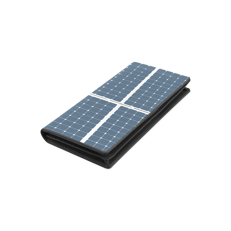 Solar Technology Power Panel Battery Energy Cell Women's Leather Wallet (Model 1611)