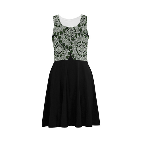 LACE DARK GREEN Atalanta Sundress (Model D04)