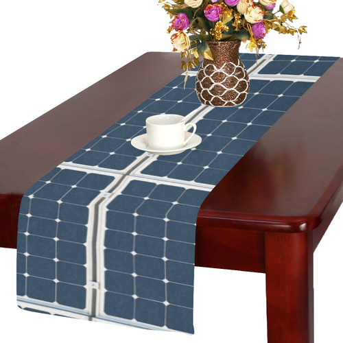 Solar Technology Power Panel Battery Photovoltaic Table Runner 14x72 inch