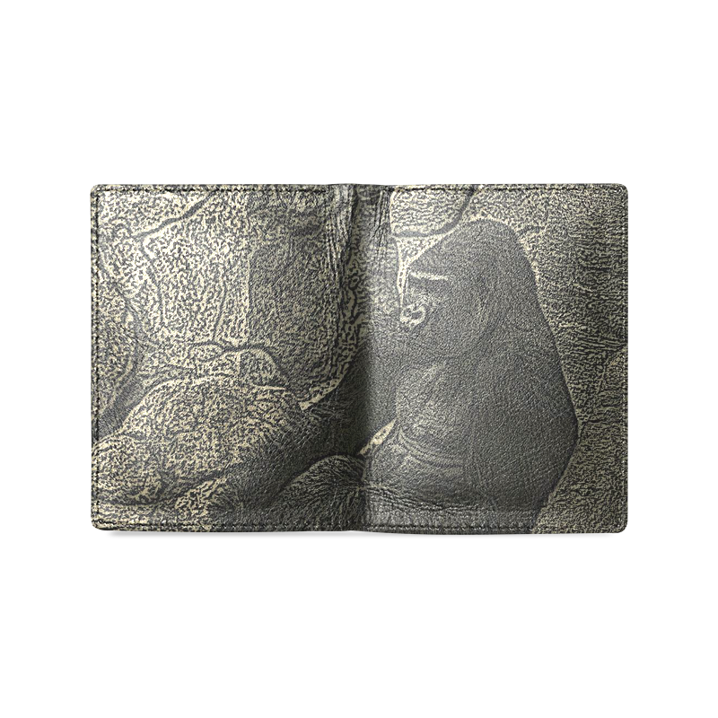 Big Gorilla Chief Men's Leather Wallet (Model 1612)