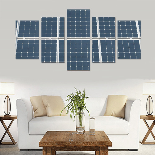 Solar Technology Power Panel Battery Photovoltaic Canvas Print Sets C (No Frame)