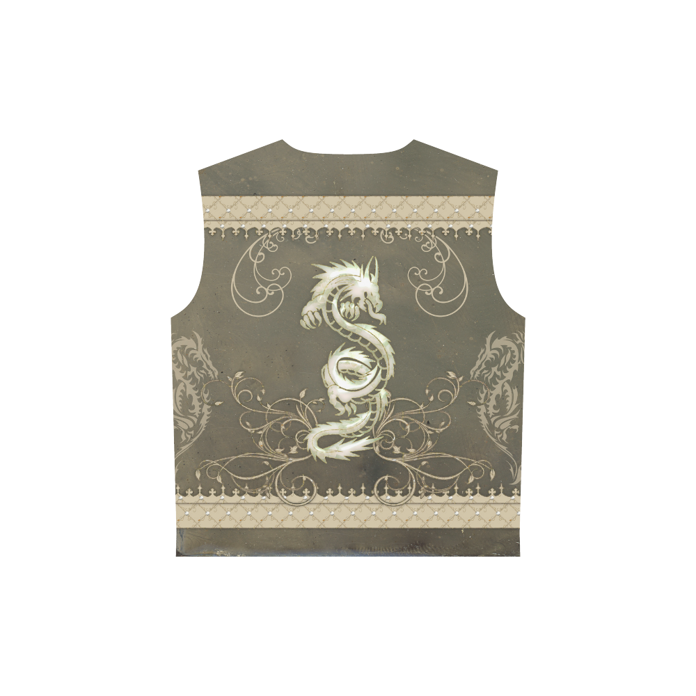 Chinese dragon All Over Print Sleeveless Hoodie for Women (Model H15)