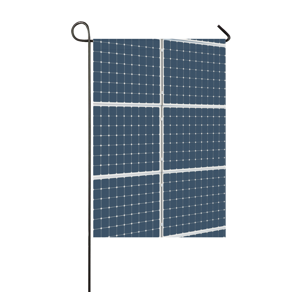 Solar Technology Power Panel Battery Photovoltaic Garden Flag 12‘’x18‘’（Without Flagpole）
