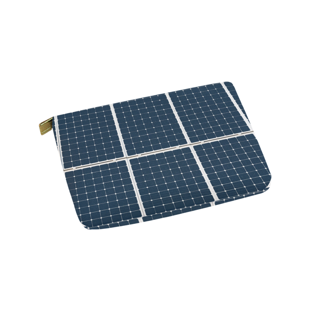 Solar Technology Power Panel Battery Sun Energy Carry-All Pouch 9.5''x6''