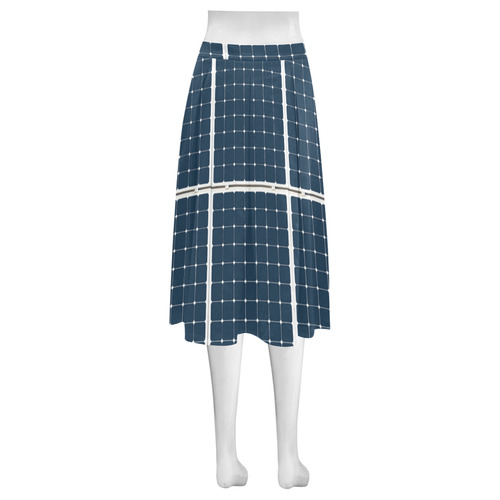 Solar Technology Power Panel Battery Sun Energy Mnemosyne Women's Crepe Skirt (Model D16)