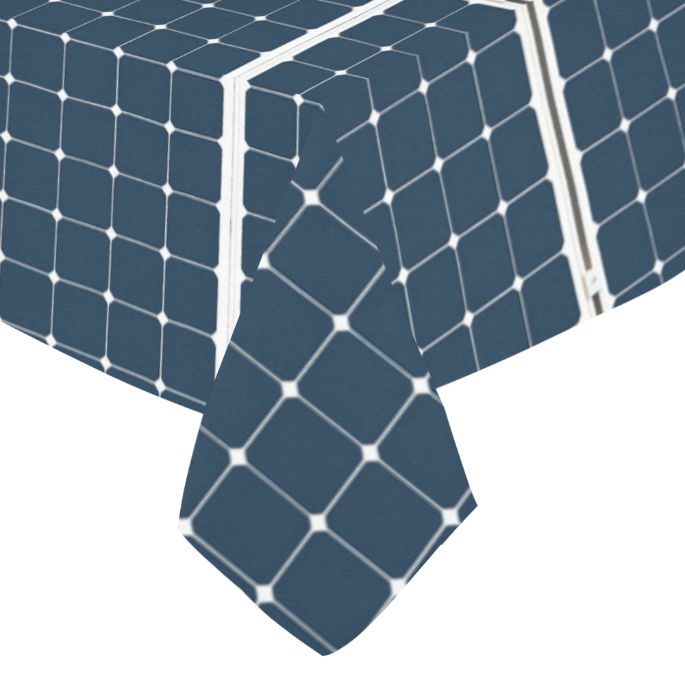 Solar Technology Power Panel Battery Sun Energy Cotton Linen Tablecloth 52"x 70"