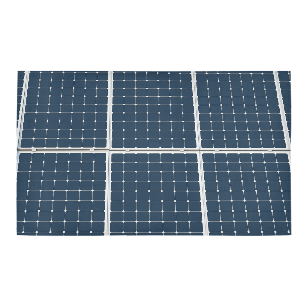 Solar Technology Power Panel Battery Photovoltaic Azalea Doormat 30" x 18" (Sponge Material)