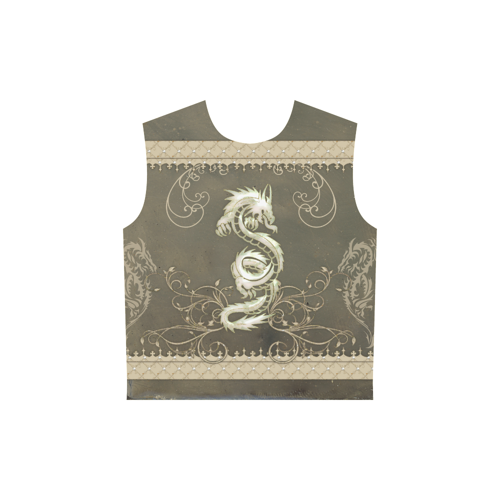 Chinese dragon All Over Print Sleeveless Hoodie for Women (Model H15)