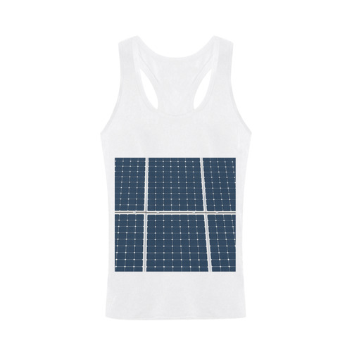 Solar Technology Power Panel Battery Energy Cell Plus-size Men's I-shaped Tank Top (Model T32)