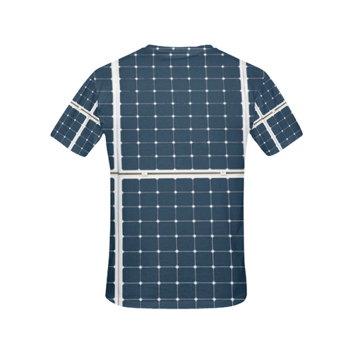 Solar Technology Power Panel Battery Cell Energy All Over Print T-Shirt for Women (USA Size) (Model T40)