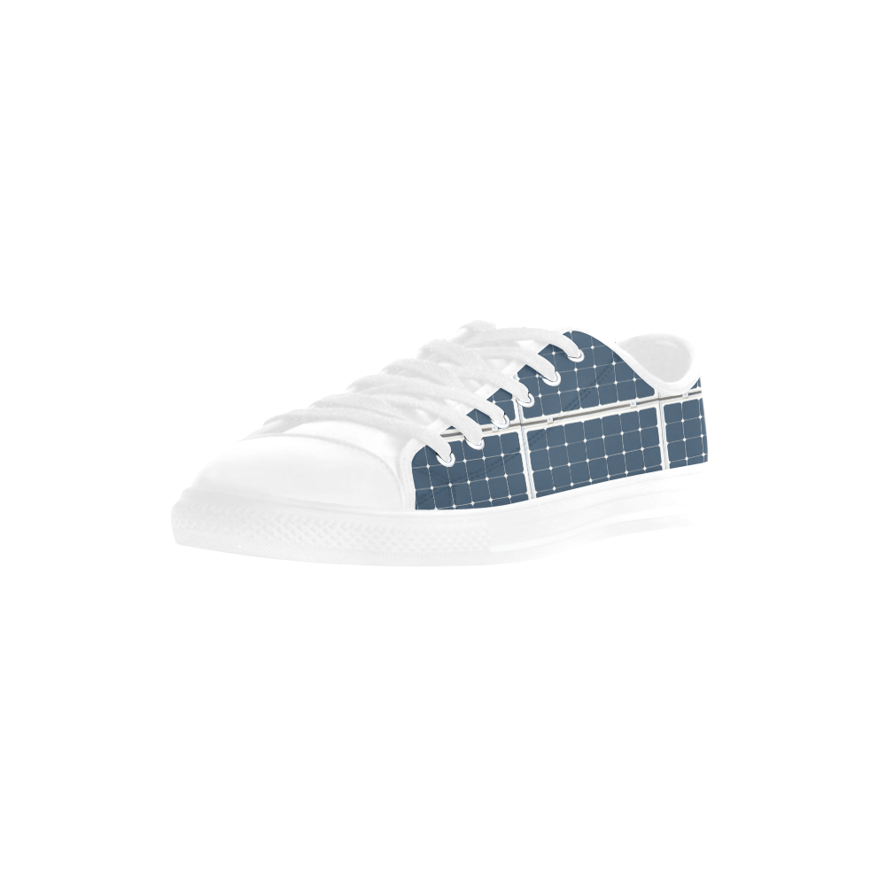 Solar Technology Power Panel Battery Photovoltaic Aquila Microfiber Leather Women's Shoes (Model 031)