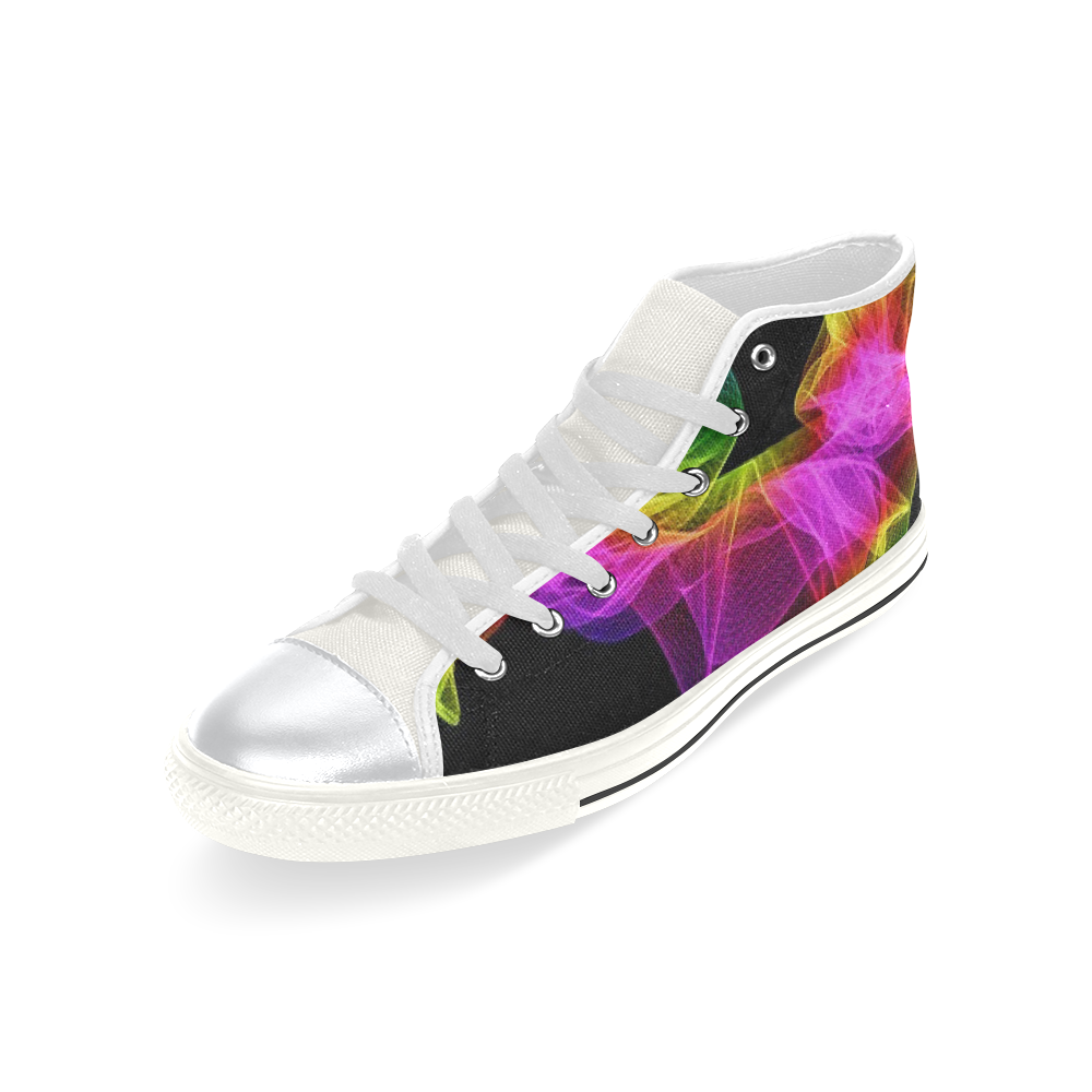 DAZZLING HIGH TOP MENS High Top Canvas Shoes for Kid (Model 017)
