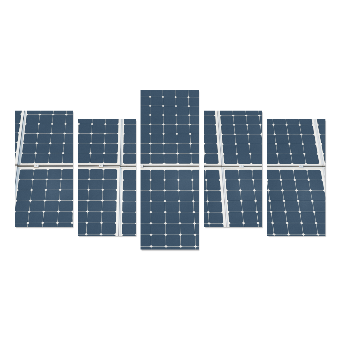 Solar Technology Power Panel Battery Photovoltaic Canvas Print Sets E (No Frame)