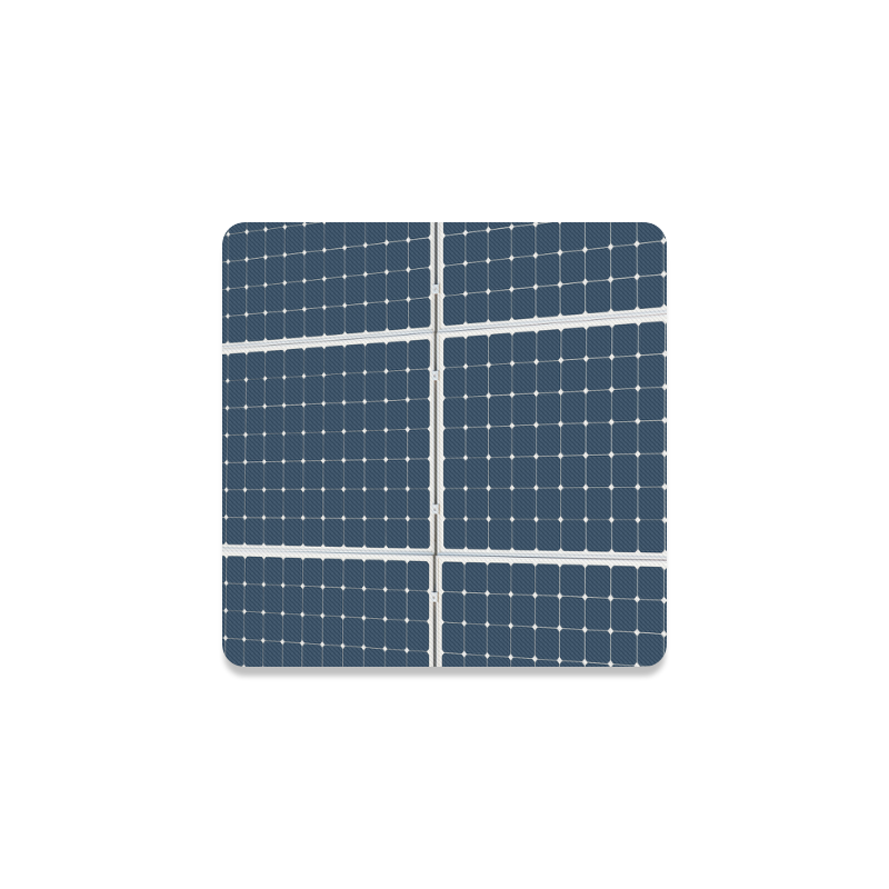 Solar Technology Power Panel Battery Energy Cell Square Coaster