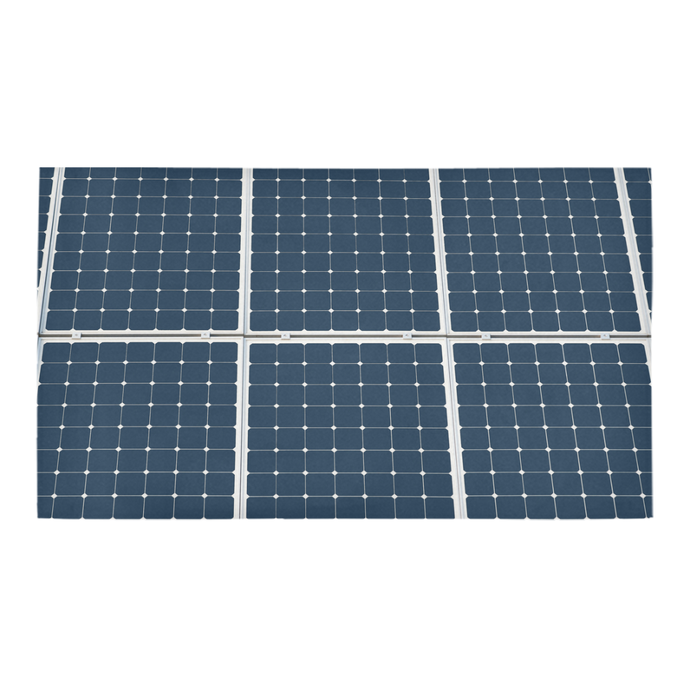 Solar Technology Power Panel Battery Photovoltaic Bath Rug 16''x 28''